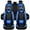 Black&Blue-D, variant on Eluto 5 Seats Car Seat Covers Accessories Full Set, Luxury Pu Leather Cushion Protector Universal Fit for Most Cars SUV Pick-up Truck, Auto Vehicle Interior Decor, Blue-B