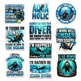 thumbnail image 2 of 10 Pcs Scuba Diving Stickers Pack | Funny Waterproof Vinyl Diver Decals | Gift for Ocean & Dive Lovers, 2 of 10