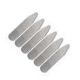 thumbnail image 2 of 6 piezas de soportes para cuello con bordes lisos de metal, opciones de varios tamaños, para camisas de vestir, mujeres y hombres 50 mm x 10 mm x 08 mm, 2 of 9
