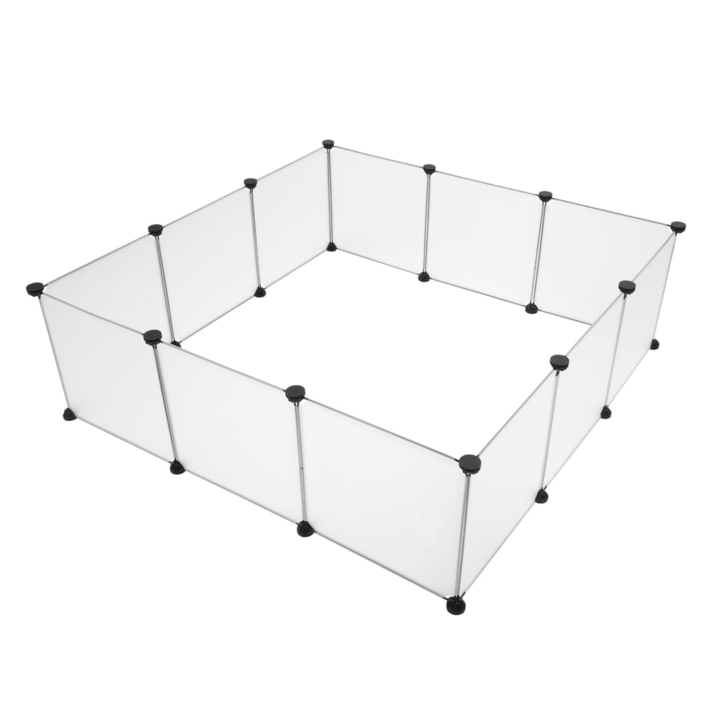 Bingkers Pet Playpen, Plastic Yard Fence for Small Animals