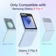 thumbnail image 3 of JETech Case for Galaxy Z Flip 7 FE 2025 / Z Flip 6 2024, Crystal Transparent Hard PC Shell, Anti-Scratch Shockproof Slim Protective Phone Cover (Clear), 3 of 7