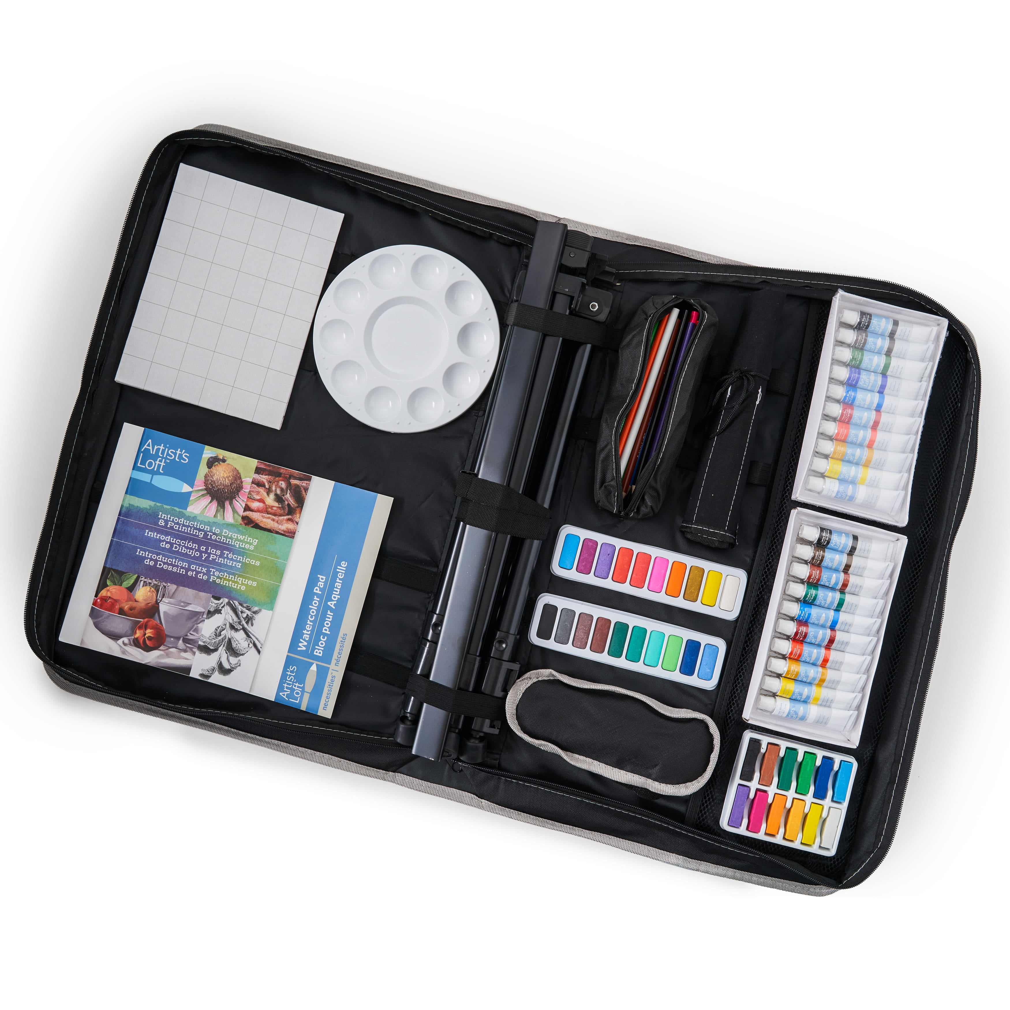 50-Piece Drawing Set with Easel by Artist's Loft™