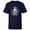 Navy, variant on Star Wars Ahsoka Tano and Grogu The Mandalorian Night Cute - Short Sleeve T-Shirt for Kids - Customized-White