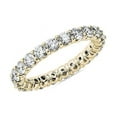 thumbnail image 1 of 2.00 T.C.W Forme Ronde Naturelle Diamond Dernière Conception Bande Éternité de Mariage pour Femmes Solide 18K Jaune Or Taille 8, 1 of 7