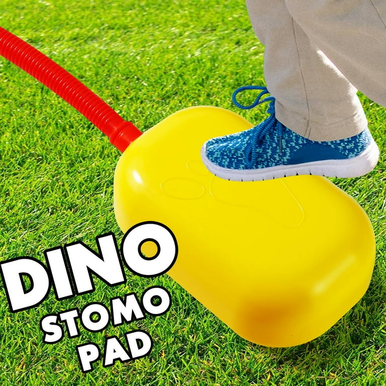 Bennol Dinosaur Rocket Launcher Toy For Kids - 12 Foam Rockets, Adjustable Launcher, Blasts Up To 100 Feet, Outdoor Active Play For Ages 3-8