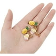 thumbnail image 4 of Hifot 12 Pairs Clip-On Earrings, Multicolor, Flower, Unicorn, Mermaid, Fruit, Rainbow, Snow, Moon, 4 of 7