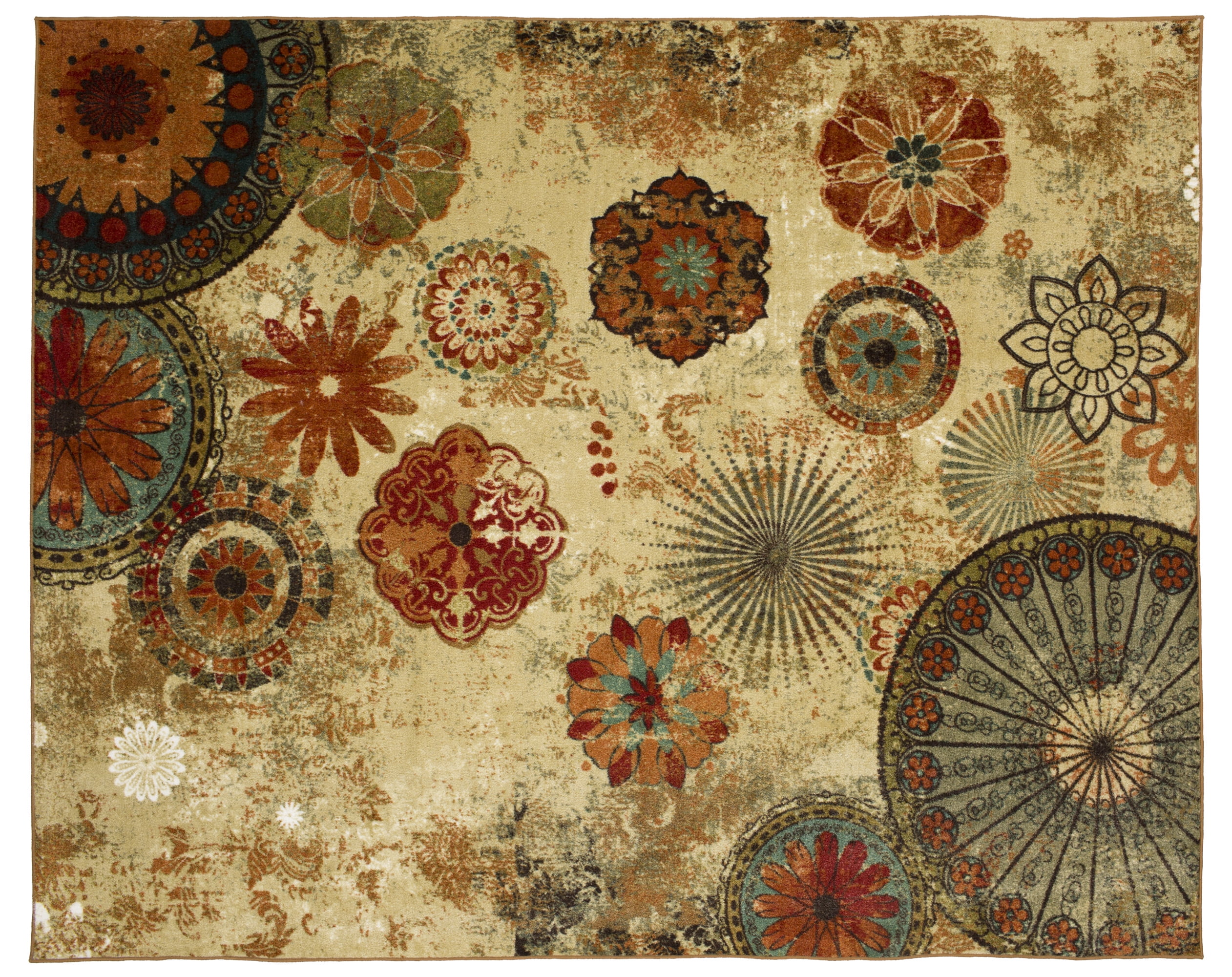 Mohawk Home New Wave Medallion Transitional Area Rug, Off-White