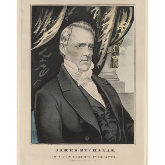 Print: James Buchanan, Fifteenth President Of The United States, circa 1857