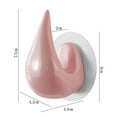 thumbnail image 2 of Punch-Free Adhesive Hooks Entryway Decorative Key Hooks for Key Chain Handbag Towels, 2 of 2