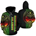 thumbnail image 4 of Chándal con estampado 3D de la bandera del país de las Islas Marshall, cultura tribal, tatuaje polinesio retro, sudaderas casuales para hombres y mujeres, 4 of 5