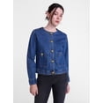 thumbnail image 3 of Scenario Women's and Women's Plus Denim Jacket, Sizes XS-4X, 3 of 8