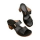 thumbnail image 4 of MKLEKYY Sandalias Cómodas de Verano para Mujer, Sandalias y Pantuflas de Tacón Alto y Grueso Con Punta Redonda para Mujer de Talla Grande, 4 of 4
