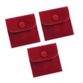 thumbnail image 1 of Chic Jewelry Bag for Storage Use 3Pcs Red Stylish Necklace Gift Bags, 1 of 2