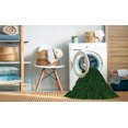 thumbnail image 2 of Ahgly Company Machine Washable Indoor Round Transitional Green Area Rugs, 7' Round, 2 of 7