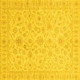 thumbnail image 1 of Ahgly Company Indoor Square Oriental Yellow Traditional Area Rugs, 8' Square, 1 of 4