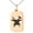 Rose, variant on Stainless Steel Hephaestus Greek God of Blacksmith & Fire Engraved Small Rectangle Dog Tag Charm Pendant Necklace