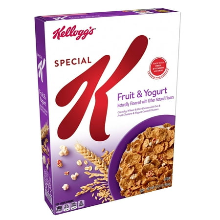 - Kellogg's Special K, Breakfast Cereal, Fruit and Yogurt, Low Fat, 12.5oz Box 12.5 Ounce