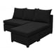 thumbnail image 5 of Sala Esquinera Modular El Bazar Store Tromso Negro 160x130 cm Lado Izquierdo ó Drecho Tela Lino nacional, 5 of 6