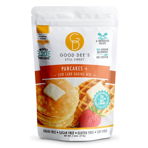 Good Dee's Pancake Mix Low Carb Keto Baking Mix (1g Net Carbs, 20
