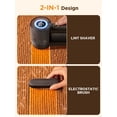 thumbnail image 3 of Rechargeable Fabric Shaver, 2 in 1 Electric Lint Remover with Lint Brush, Fuzz Lint Shaver, Sweater Shaver to Remove Pilling, Fabric Defuzzer for Clothes, Furniture (Black), 3 of 10