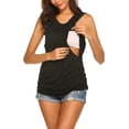 thumbnail image 1 of Camiseta de maternidad para mujer, camiseta sin mangas para amamantar, camiseta de embarazo de doble capa, 1 of 6