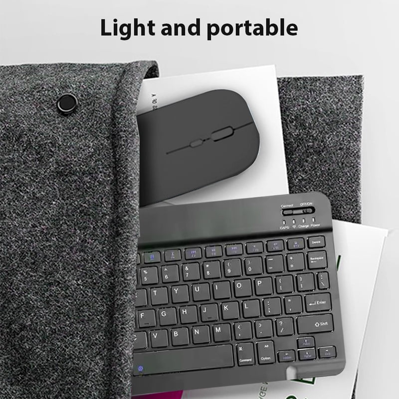 Bluetooth Wireless Keyboard Compatible All Bluetooth Devices Multilingual Bluetooth Keyboard And Mouse Ipad Keyboard Accessory