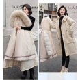 thumbnail image 4 of Ladies long down cotton winter warm jacket coat with detachable plush lining, 4 of 4