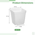 thumbnail image 4 of 200 Pcs Clear Nursery Pots, 3.1 x 2.7 x 1.9 in Plastic Square Flower Pots, Seed Starting Pots with Drainage Holes, Succulent Planter for Garden Office Balcony Indoor Outdoor Plant, 4 of 5