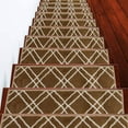 thumbnail image 2 of SUSSEXHOME  Vintage Collection Stair Treads Polypropylene 9"x28" Teal 13-PACK, 2 of 5
