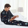 thumbnail image 6 of Sikiie Galaxy2 Mens Pajama Set, Soft Warm Long Sleeve Sleepwear, Cozy Button-Down Pjs for Men-XX-Large, 6 of 7