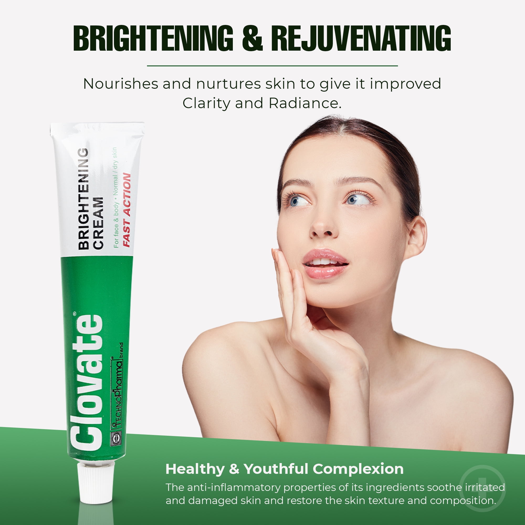 Clovate Skin Lightening Cream 50g - Suitable for All Ages, Dark Spots and Discoloration