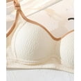 thumbnail image 6 of AINIYS Soft Cup Bra Secure Fit Bra for Women Wireless Lift and Support Push-Up Bra Anti-Sagging Bra Bralette Cleavage Bra Breathable Everyday Bras Thin Fabric Bralettes Beige XL, 6 of 8