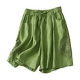 thumbnail image 1 of FNFYFH Liquidation Shorts de Sport d'Été Amples pour Femmes, Vert, 1 of 4