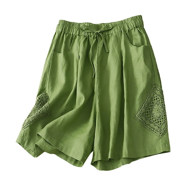 FNFYFH Liquidation Shorts de Sport d'Été Amples pour Femmes, Vert