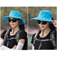 thumbnail image 2 of Womens Outdoor Sun Hat Breathable Packable Wide Brim Bucket, 2 of 7