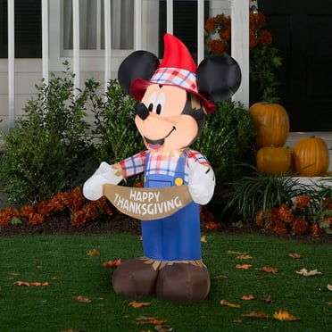 Mickey Mouse Scarecrow Airblown Inflatable Halloween Yard Art Lawn Decoration