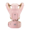 thumbnail image 1 of Portabebés YIYUNBEBE Asiento ergonómico 6 en 1 para cadera, color rosa, 1 of 9