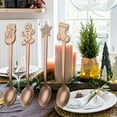 thumbnail image 3 of Abbracc 4 Pieces Christmas Coffee Spoons Ice Cream Spoon Tableware Kitchen Cutlery Small Option 3, 3 of 9