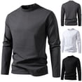 thumbnail image 5 of gakvbuo Henley Shirts For Men Long Sleeve Button Down Shirts Slim Fit Cotton Lightweight Basic Pullover T-Shirt Blouses, 5 of 5
