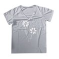thumbnail image 3 of Womens Athletic Tops T Shirt Loose Fit Athletic Tops for Women T Shirt Women Long Sleeve for Layering Shirts Workout Shirts Womens Summer Top Top Short Sleeve Gray XL, 3 of 3