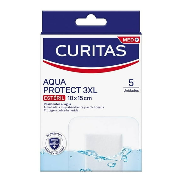 Venditas adhesivas Curitas Aquaprotect 3XL 5 Piezas