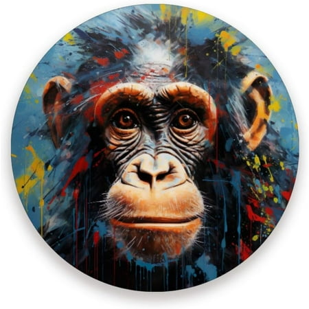 

Tangkunup Gorillas Coasters Absorbent Drink Coaster Ceramic Stone Coaster with Cork Base Desktop Protection Mat for Home Decor 2PCS