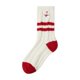 thumbnail image 2 of Calcetines navideños para mujer | Calcetines de media caña de forro polar grueso para otoño e invierno | Calcetines cálidos de felpa con bordado festivo | Pack de 2 calcetines navideños multicolores, 2 of 5
