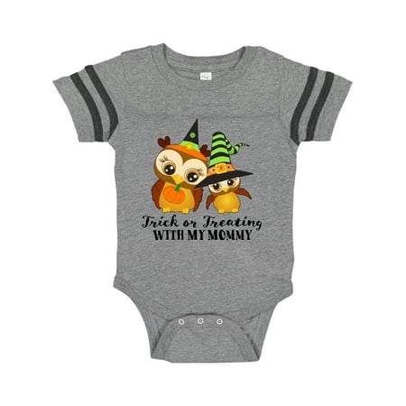 

Inktastic Trick or Treating with my Mommy with Cute Witch Owls Gift Baby Boy or Baby Girl Bodysuit