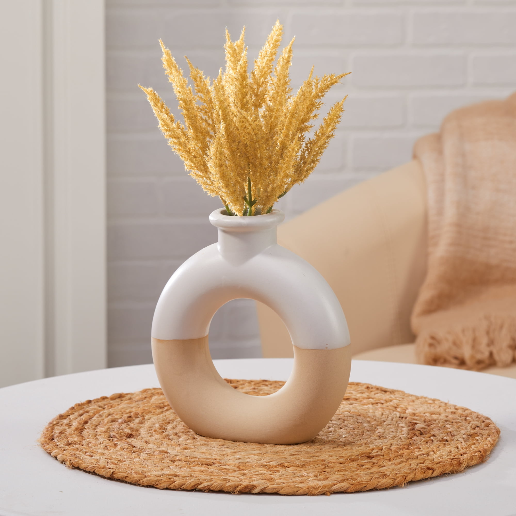Mainstays Artificial Pampas Grass Pick 2.5 inch x 8.25 inch Gold