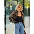 thumbnail image 3 of Abrigo Vintage con estampado de leopardo para mujer, chaquetas informales de manga larga con solapa, prendas de vestir de calle, moda de otoño, 3 of 5