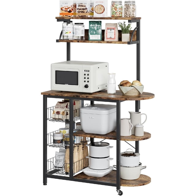 Estante de Cocina Organizado con Compartimentos Múltiples Pinmoco 9F-RST