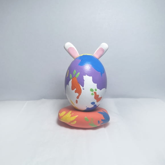 Artisanal Easter Egg Creations ,Made From Wood and Lightweight Clay ,Featuring Nnique and Creative Designs Suitable for Home Decoration, A