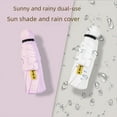 thumbnail image 2 of Sombrilla Protección solar Protección UV Cápsula Paraguas para mujer Plegable Mini Ultraligera Compacta Portátil Doble uso Soleado y lluvioso, 2 of 5