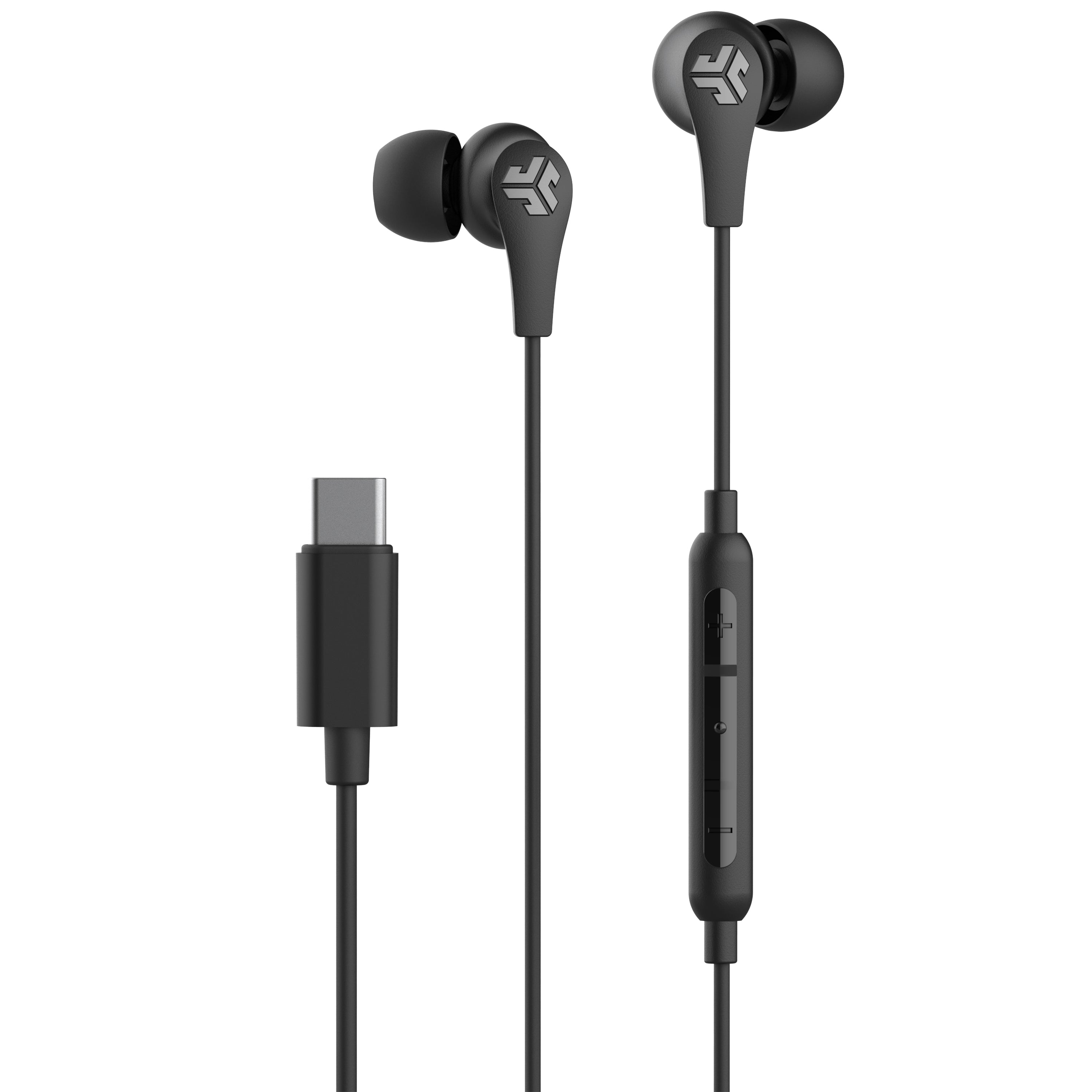 JLab JBuds Pro Wired In-Ear Earbuds, Black